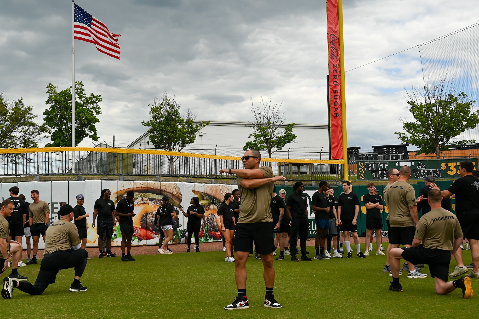 Future Airmen from across Alabama, gathered at Montgomery Biscuits Stadium on Friday, April 11, 2025, for the 331st Recruiting Squadron’s Delayed Entry Program All Call.