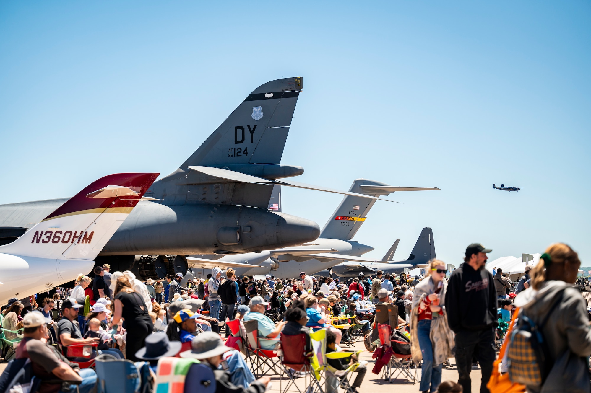 Dyess AFB hosts an airshow on the flightline