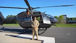 Soldiers from the North Carolina National Guard’s 449th Combat Aviation Brigade participated in a showcase hosted by North Carolina Emergency Management at NCNG Joint Force Headquarters in Raleigh, N.C. on April 17, 2025. The showcase highlighted the wide range of capabilities that the state can employ during natural disasters and emergency response efforts.