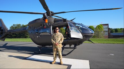 Soldiers from the North Carolina National Guard’s 449th Combat Aviation Brigade participated in a showcase hosted by North Carolina Emergency Management at NCNG Joint Force Headquarters in Raleigh, N.C. on April 17, 2025.