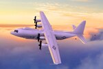 Rendering of the U.S. Navy's future E-130J aircraft, which will relieve the E-6B Mercury of the Take Charge and Move Out (TACAMO) mission.