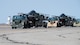 Airmen assigned to the 705th Munitions Squadron conduct convoy operations during Prairie Vigilance/Bayou Vigilance 25-1 at Minot Air Force Base, North Dakota, April 11, 2025. As routine training missions, Prairie Vigilance enhances the safety, security and reliability of the bomber leg of the U.S. nuclear triad. (U.S. Air Force photo by Senior Airman Kendra A. Ransum)