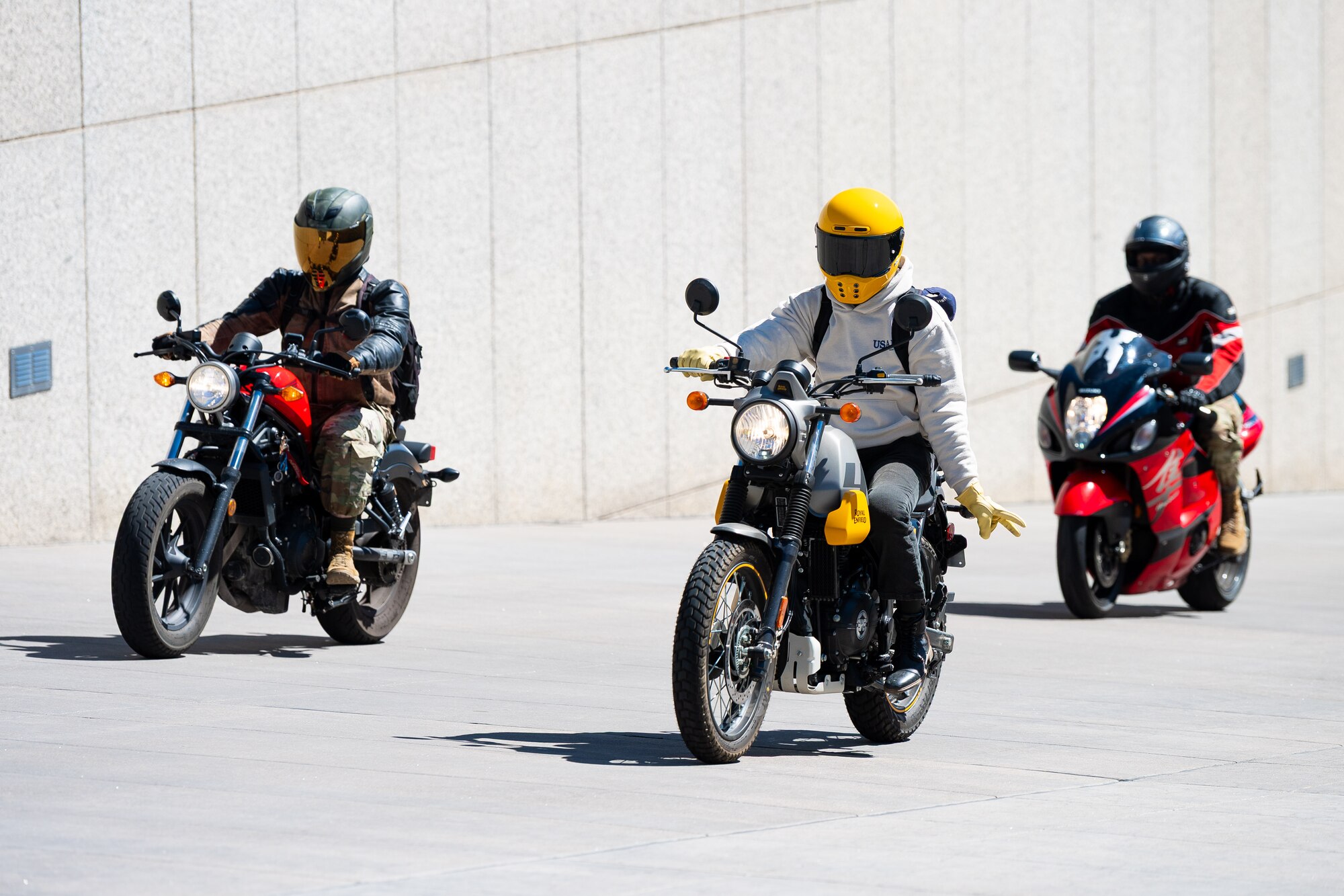 The U.S. Air Force Academy Safety office and 10th Security Forces Squadron hosted Motorcycle Safety Day and Spring Safety Fest at the Academy, Colo., April 17, 2025. (U.S Air Force Photo by Ray Bahner)