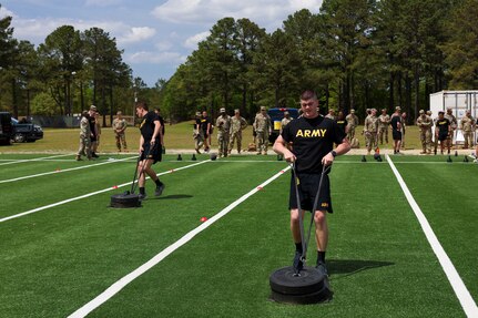 Twenty Army National Guardsmen from eight states, Puerto Rico and the U.S. Virgin Islands took part in the Army Combat Fitness Test (ACFT) during the Region III phase of the Best Warrior Competition (BWC), held April 21, 2025