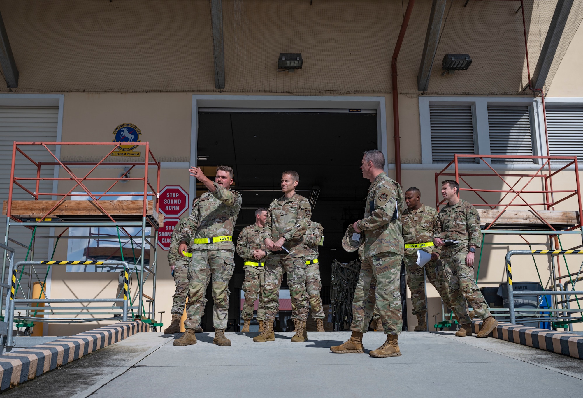 Airmen standing