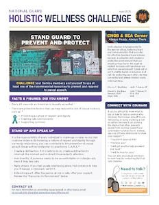 Holistic Wellness Challenge- Stand Guard to Prevent and Protect