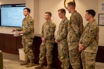 Photo of cadets out briefing what they learned