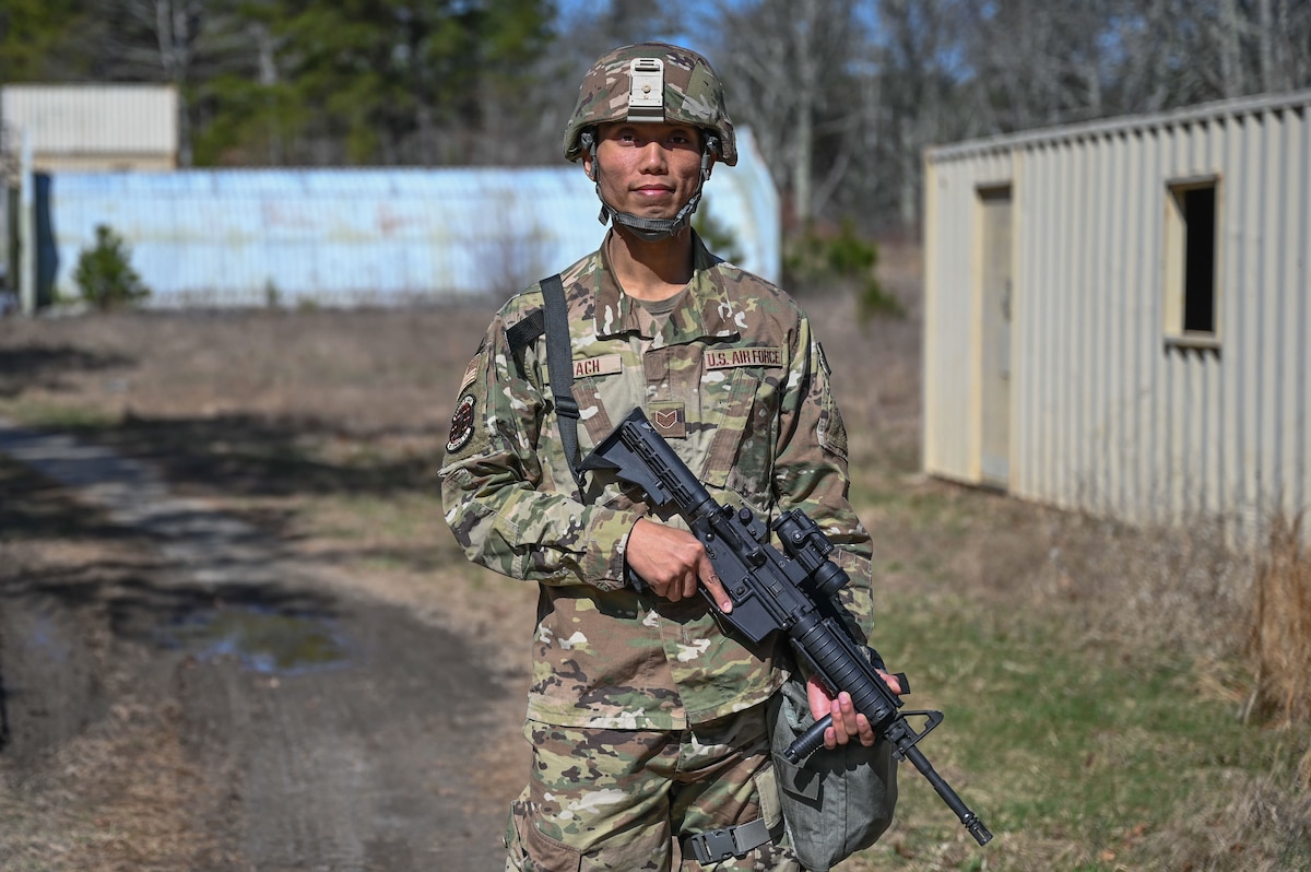 Airman poses for a photo.