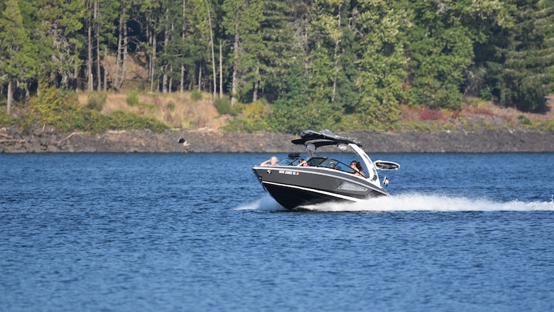 Boaters at Dexter Reservoir