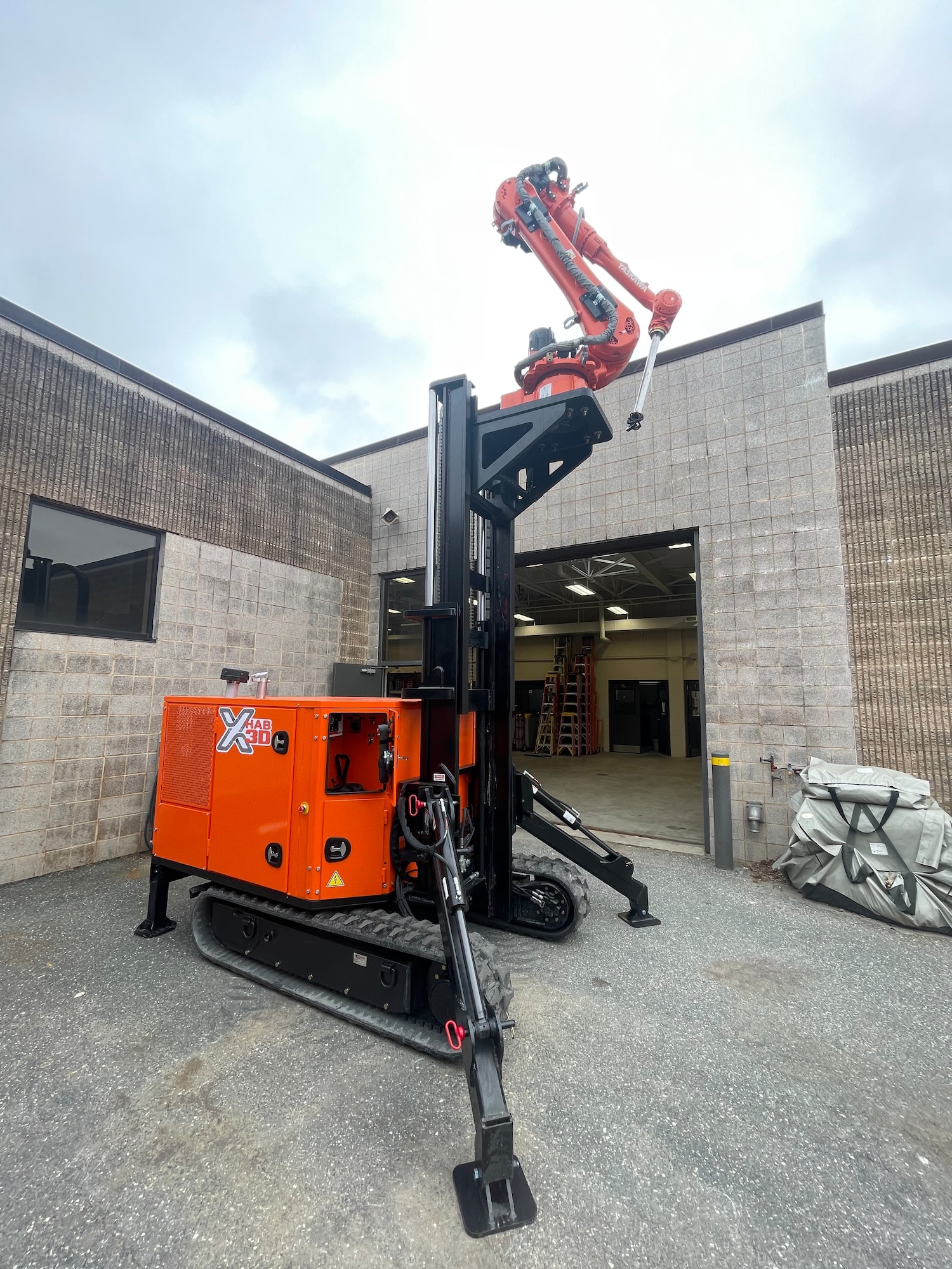 The 175th CES at Martin State Air National Guard Base, Maryland, is at the forefront of innovation in developing an Expeditionary 3D Concrete Printer to rapidly build fortified infrastructure that supports warfighters and sustains operations in contested environments. (Courtesy of 175th CES/Maj. Brian Vickers)