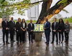DCSA Deputy Director Daniel Lecce and Central Region leadership meet for the Oklahoma City bombing Memorial service in Oklahoma City, April 19th, 2025.