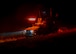 A 91st Missile Security Operations Squadron Convoy Response Force defender engages with opposing forces from the turret of a 90th Missile Wing Joint Light Tactical Vehicle during the Nuclear Convoy Course at Camp Guernsey Joint Training Center’s South Training Area, Wyoming, April 9, 2025. Night operations test participants’ ability to operate in low-visibility conditions and secure high-value assets in realistic, high-pressure environments. (U.S. Air Force photo by Staff Sgt. Michael A. Richmond)