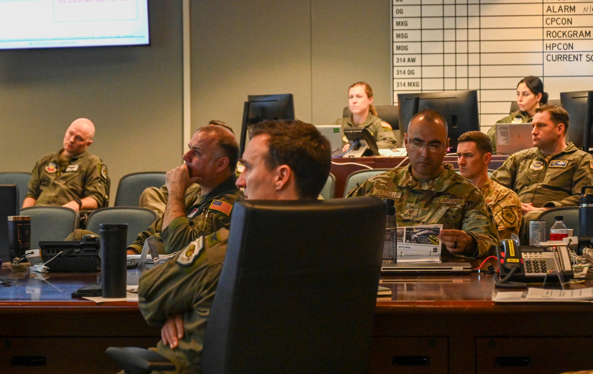 U.S. Air Force Airmen gather for the C-130J Super Hercules Weapons System Council (WSC) at Little Rock Air Force Base, Arkansas, April 10, 2025. By advancing innovation and integration, the WSC aimed to strengthen the C-130 community’s ability to deliver lethal, multi-domain combat power—anywhere, anytime.