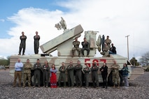 A group photo on an SA-8