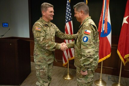 Chilean army Maj. Gen. Eduardo Valdivia, the incoming deputy commanding general – interoperability