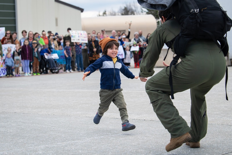 Soldier and his child
