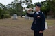 An Air Commando plays taps at the 45th anniversary ceremony of Operation Eagle Claw at Hurlburt Field, Florida, April 24, 2025.