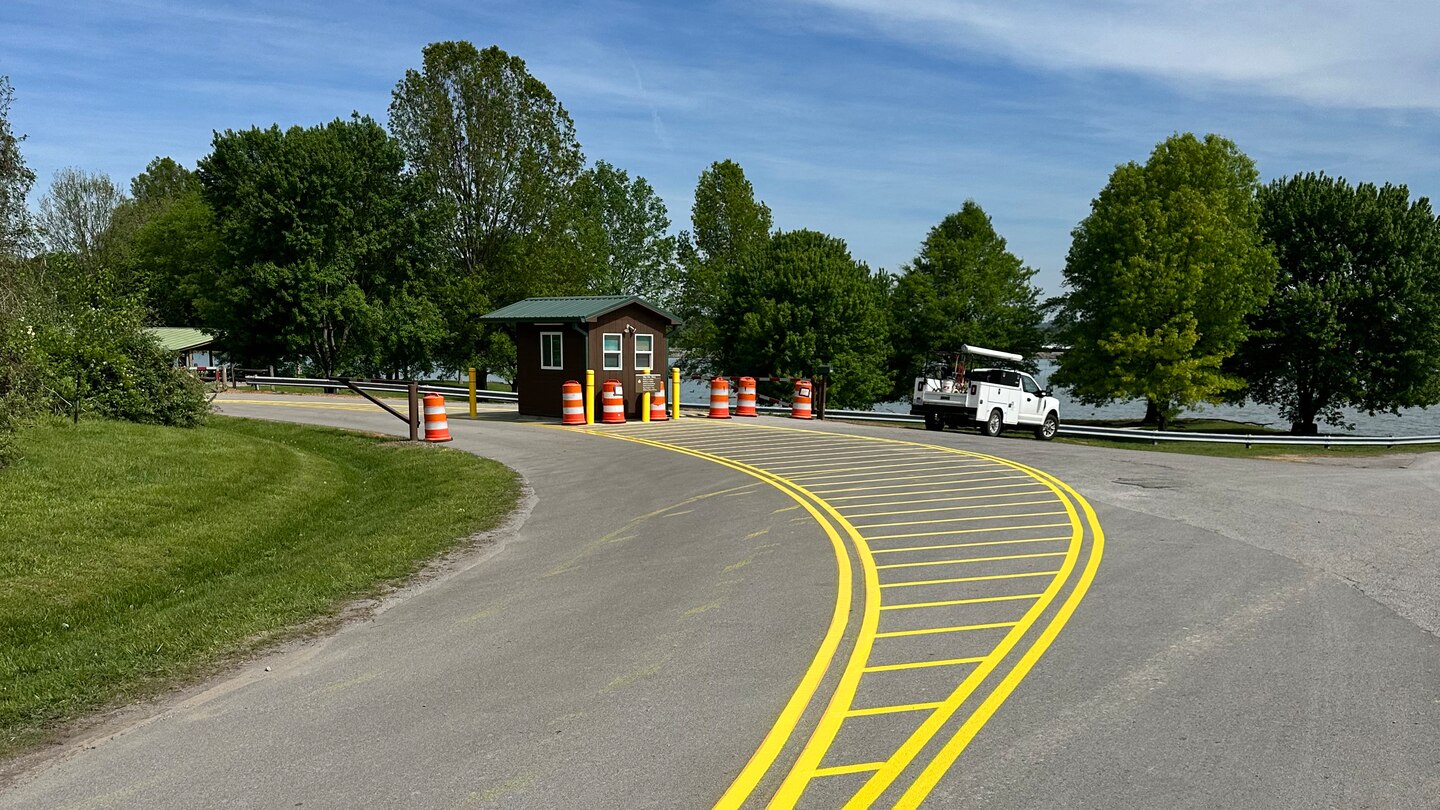 The U.S. Army Corps of Engineers Nashville District is implementing a new traffic plan at the Old Hickory Beach Day Use Area beginning May 1, 2025. (USACE Photo by Dan Putnam)