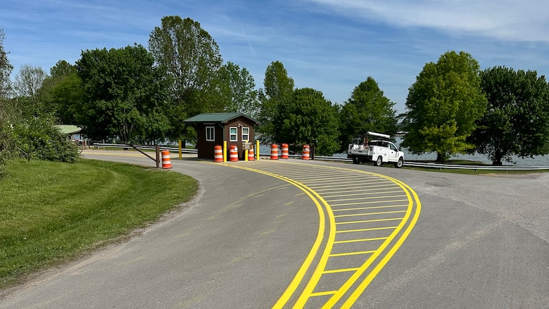 The U.S. Army Corps of Engineers Nashville District is implementing a new traffic plan at the Old Hickory Beach Day Use Area beginning May 1, 2025. (USACE Photo by Dan Putnam)