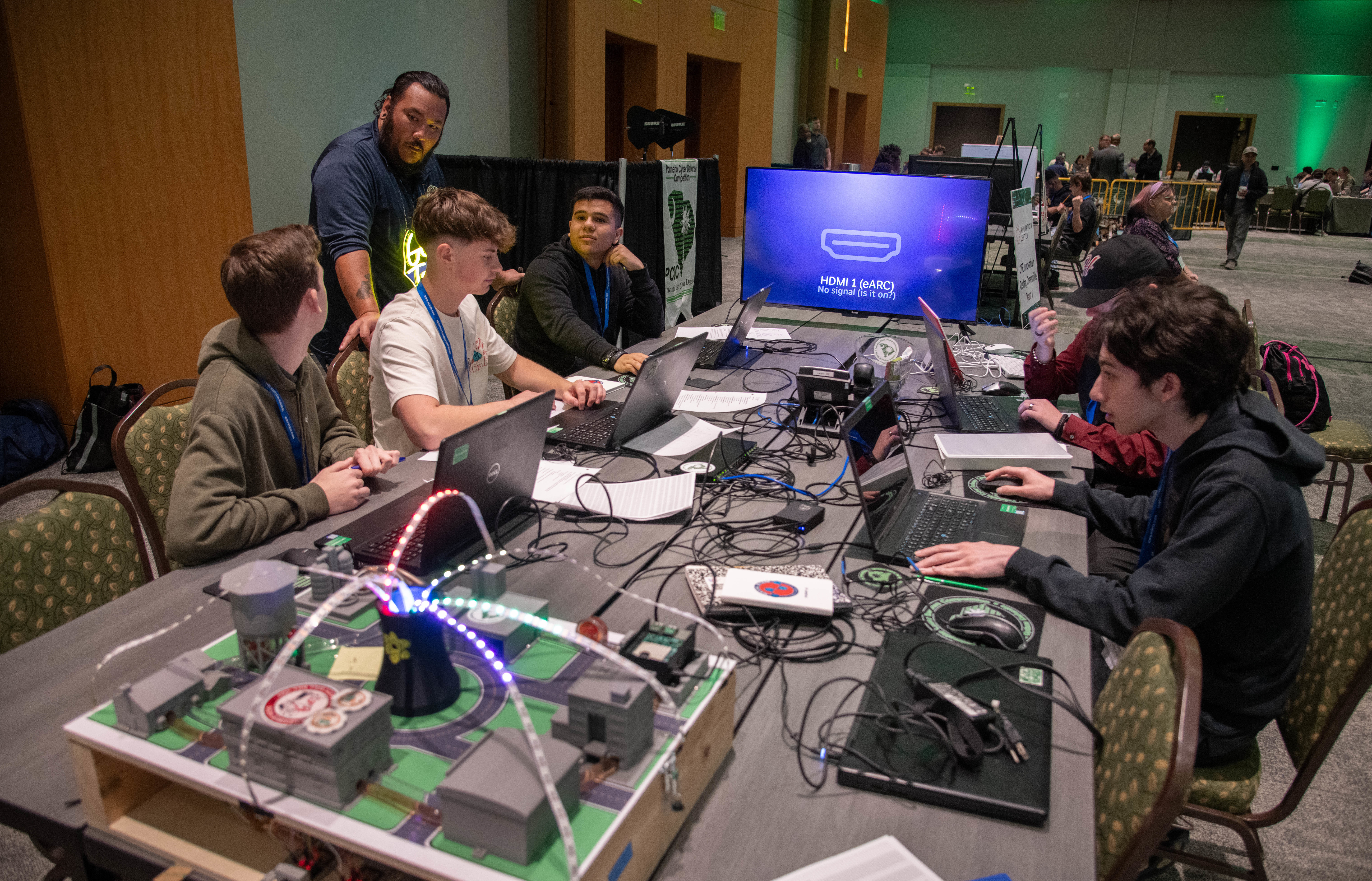 The three-day event featured high school student on Saturday, college students on Sunday and industry professionals on Monday. The goal of PCDC is to facilitate and develop networking and cybersecurity skills through science, technology, engineering and mathematics (STEM).