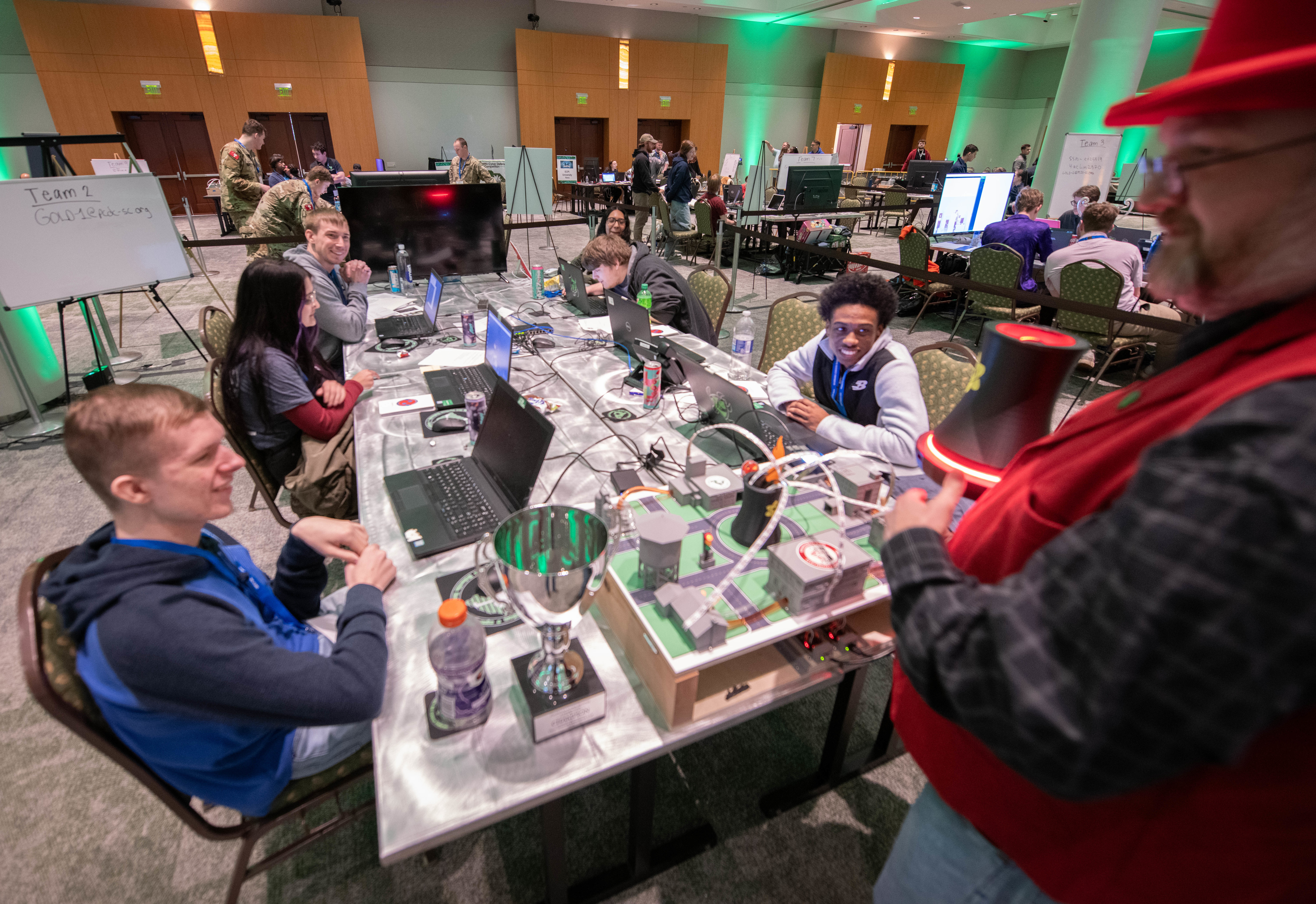The three-day event featured high school student on Saturday, college students on Sunday and industry professionals on Monday. The goal of PCDC is to facilitate and develop networking and cybersecurity skills through science, technology, engineering and mathematics (STEM).