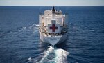 221021-N-MY642-1179

ATLANTIC OCEAN (October 21, 2022) The hospital ship USNS Comfort (T-AH 20) steams through the ocean as part of the transit south from Nofolk, Va. Comfort is deployed to U.S. 4th Fleet in support of Continuing Promise 2022, a humanitarian assistance and goodwill mission conducting direct medical care, expeditionary veterinary care, and subject matter expert exchanges with five partner nations in the Caribbean, Central and South America. (U.S. Navy photo by Mass Communication Specialist 1st Class Donald R. White Jr.)
