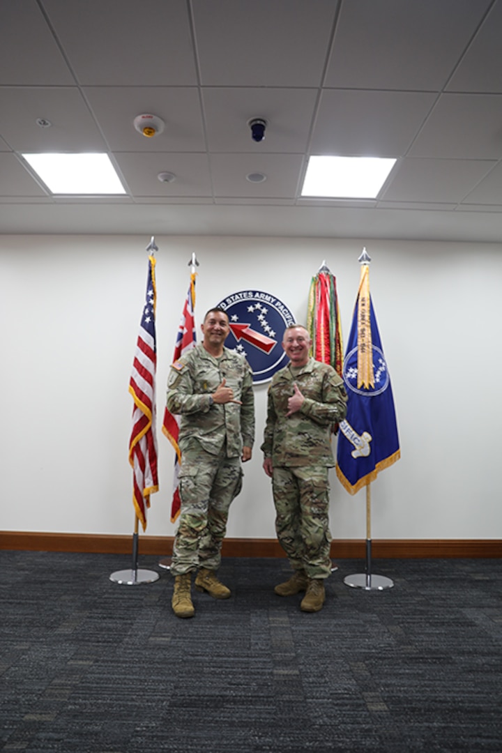 Lt. Gen. Jon Stubbs, the 23rd Director of the Army National Guard and Command Sgt. Maj. Brian Kendrick, visited the U.S. Army Pacific on April 17, 2025, and met with the U.S. Army Pacific's Deputy Commanding General for Homeland Affairs, Maj. Gen. Lance Okamura to discuss the Army Guard's role in the "Total Army" concept, emphasizing the significance of combat credibility in the Indo-Pacific region.