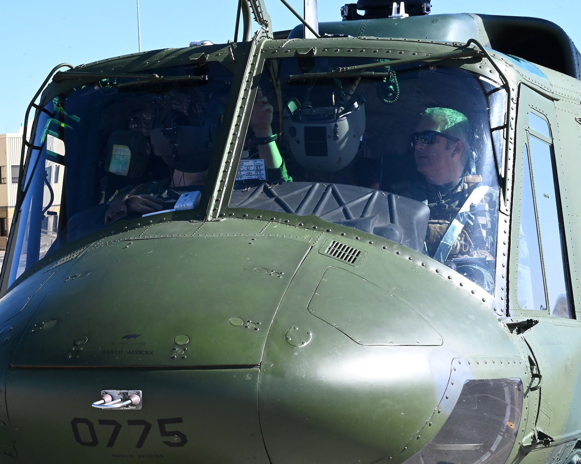 Pilots prepare for flight
