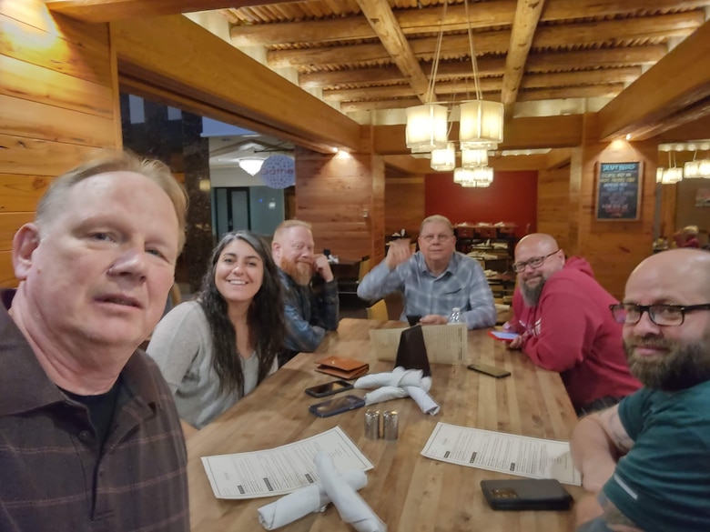Photo of Security and Law Enforcement Chief John Landers with members of the Northwestern Division Protection Working Group, in Portland, Oregon. (Courtesy John Landers)