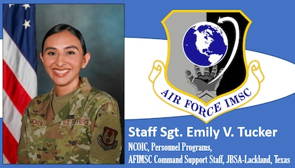 AFIMSC Mission Monday graphic with official photo and AFIMSC shield added