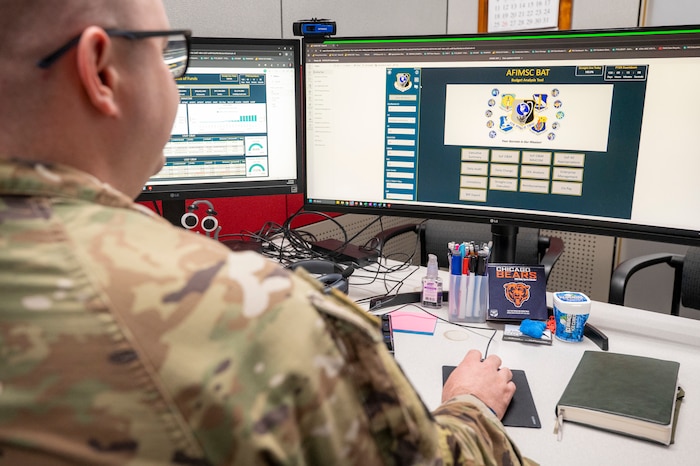 Airman browses Budget Analysis Tool