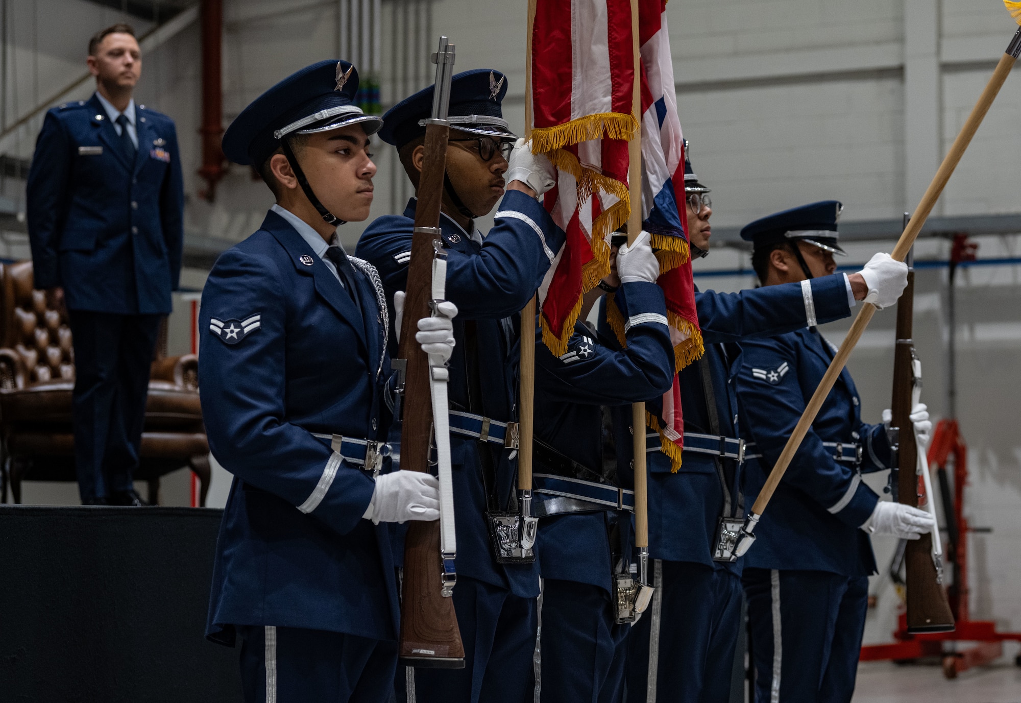 Honor guardsmen ensure precision, professionalism, and military decorum during both solemn and celebratory events.