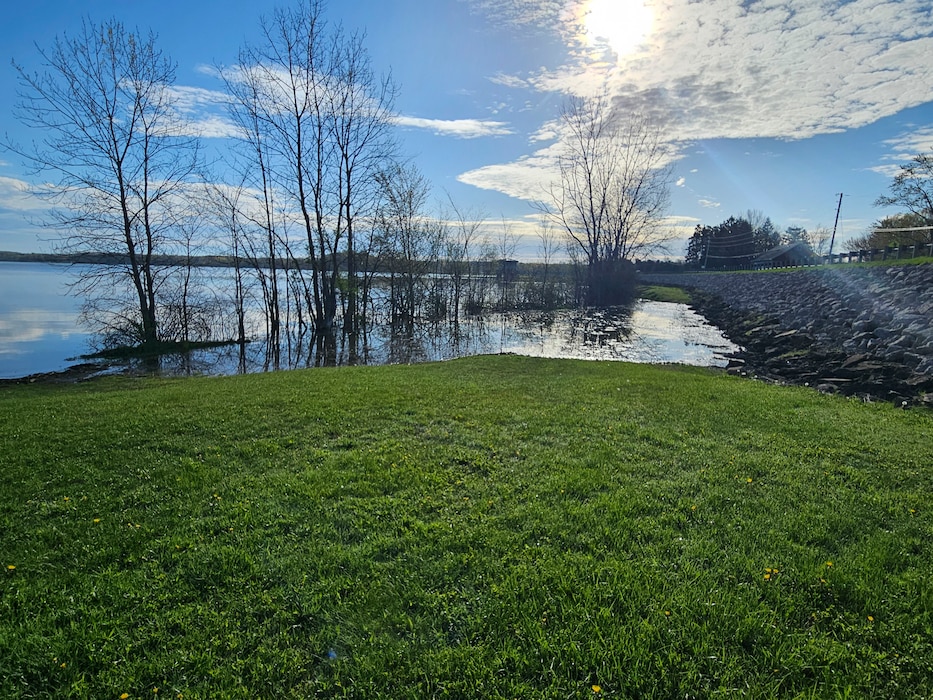 A sudden burst of rain stalled over Trumbull County over the weekend, dropping more than two inches in less than 24 hours, raising the water levels at Mosquito Creek Lake to a historic high on April 27, 2025.