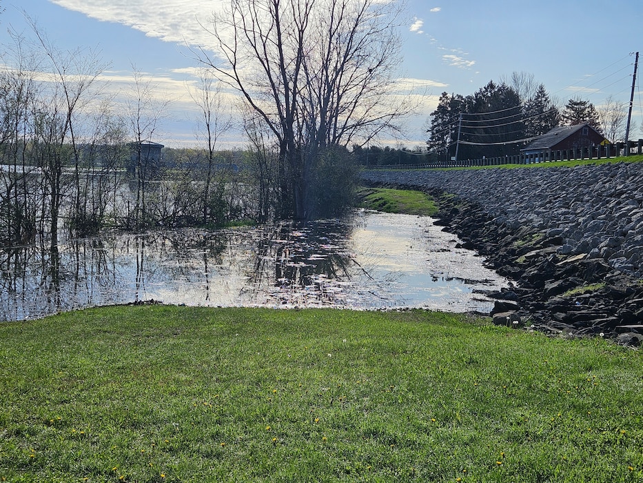 A sudden burst of rain stalled over Trumbull County over the weekend, dropping more than two inches in less than 24 hours, raising the water levels at Mosquito Creek Lake to a historic high on April 27, 2025.