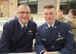 Brigadier General Joseph Morrisey jr., Chief of Staff and Air Component Commander Massachusetts Air National Guard and Airman 1st Class Elijah Harris, 104th Fighter Wing (FW) public affairs specialist, poses for a photo during the Massachusetts National Guard 2025 Best Warrior Competition, Camp Edwards, Massachusetts, April 6, 2025. Harris represented the 104th FW while competing against members of the Air and Army National Guard, Kenya Defense Forces and Irish Defense Forces. (U.S. Air National Guard Photo by Melanie J. Casineau)