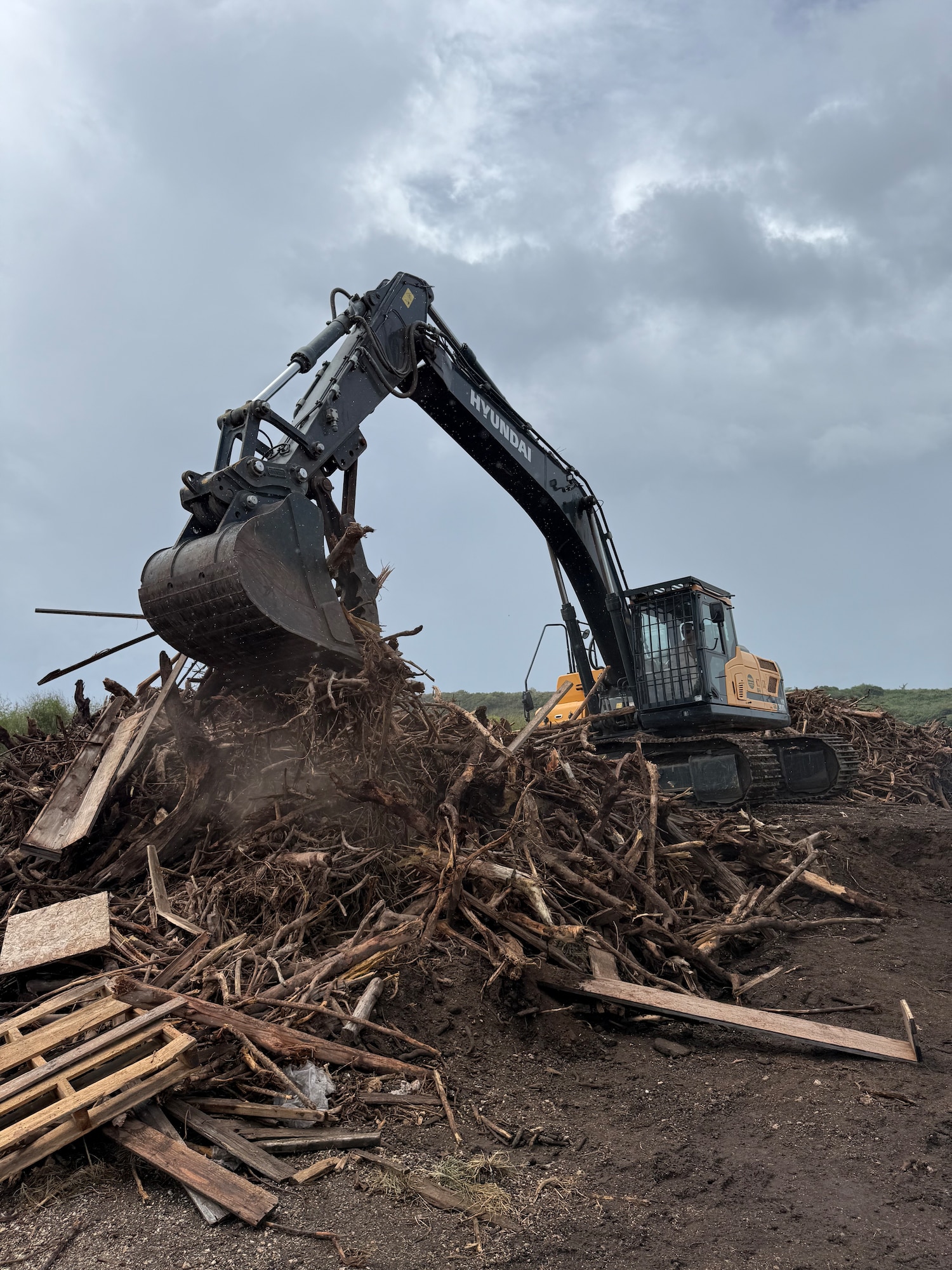 The 513th Expeditionary Rapid Engineer Deployable Heavy Operations Repair Squadron Engineers Squadron, rotation 25.2, is currently forward deployed to Tinian for the rehabilitation of the historical airfield. (U.S. Air Force photo by Airman 1st Class Natasha Ninete).