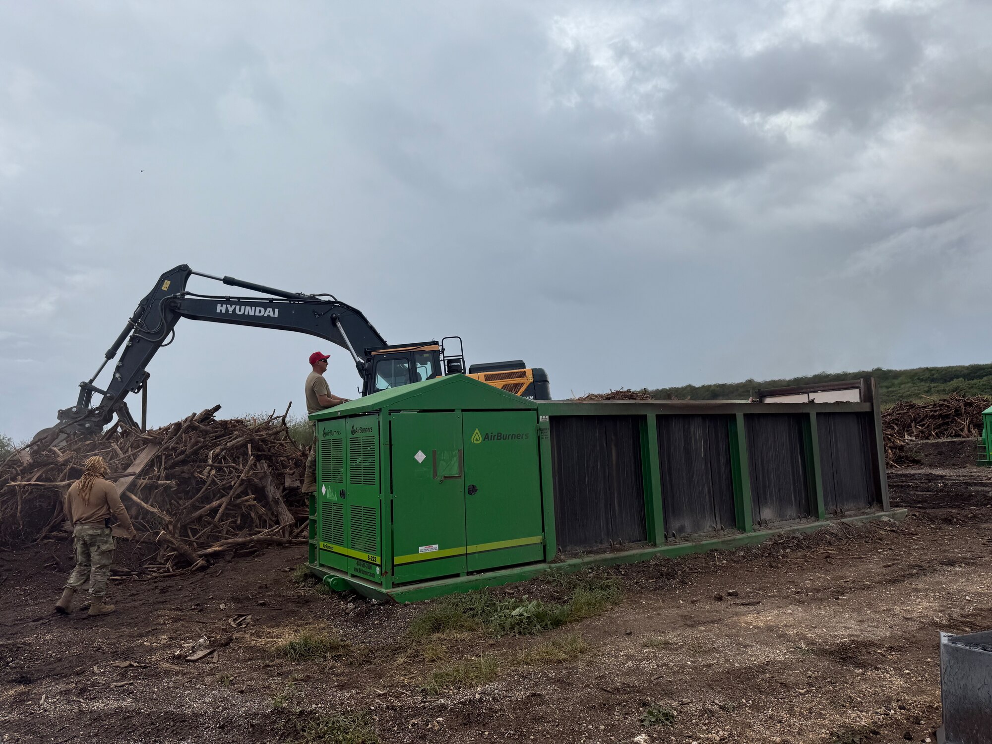 The 513th Expeditionary Rapid Engineer Deployable Heavy Operations Repair Squadron Engineers Squadron, rotation 25.2, is currently forward deployed to Tinian for the rehabilitation of the historical airfield. (U.S. Air Force photo by Airman 1st Class Natasha Ninete).