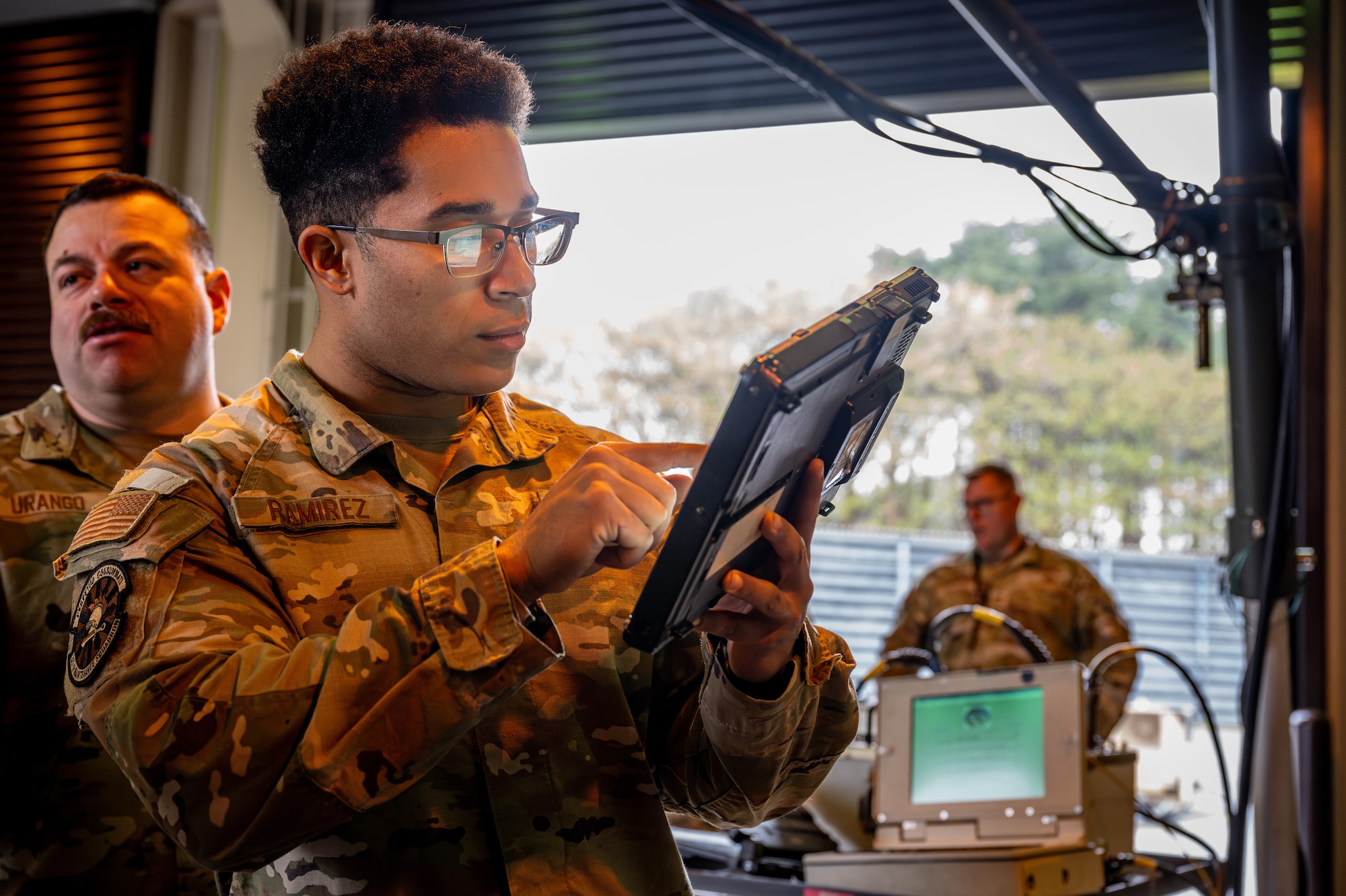 Airman reviews the TO