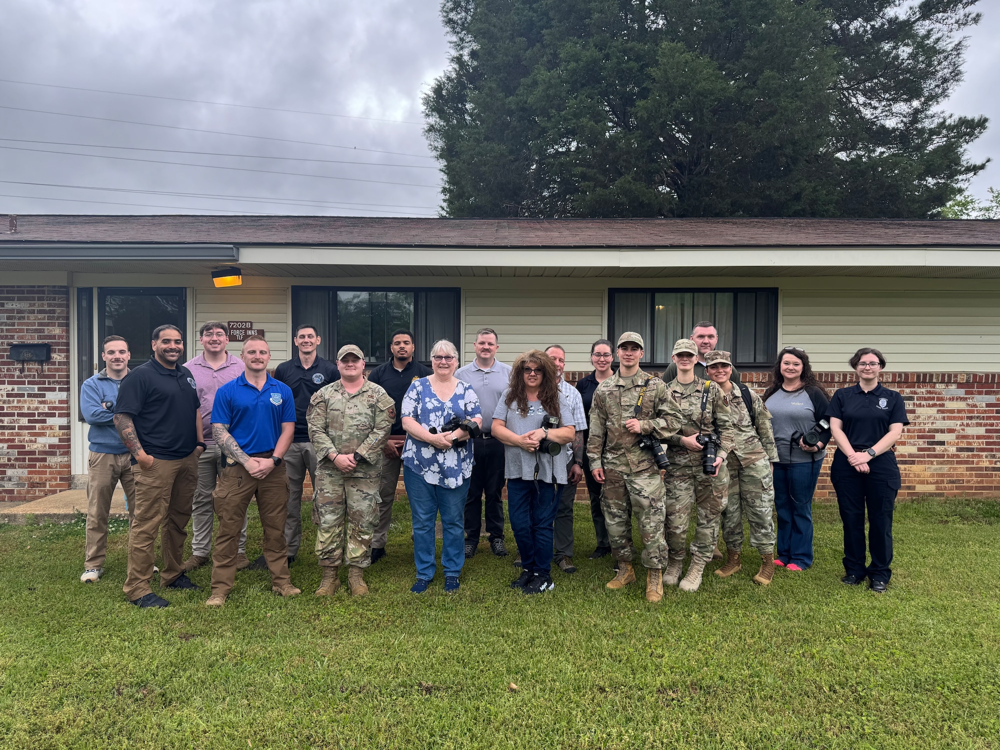 Training group poses for picture.