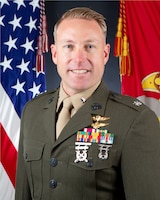 Lieutenant Colonel (LtCol) Aaron Maxwell, a native of Albuquerque, New Mexico, enlisted in the Marine Corps in 2001 as a field radio operator and was assigned to 1st Battalion, 14th Marines. In 2003, he transferred to 4th Reconnaissance Battalion, and in 2005 was attached to 3rd Battalion, 25th Marines as the Tactical Air Control Party Chief for deployment to Al Anbar, Iraq. Due to combat losses, he served as the Kilo Company Joint Terminal Air Controller.
