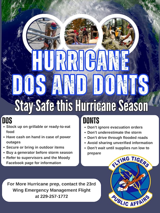 A graphic on hurricane preparedness tips was created.