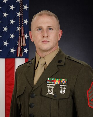 Portrait of Gunnery Sergeant Michael A. Cook