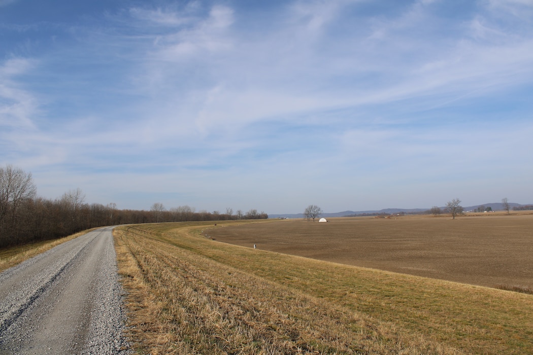 Grand Tower and Degognia Levee System during a levee inspection