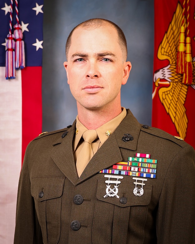 Major Stephen M. Collins, INSPECTOR-INSTRUCTOR, CHARLIE COMPANY, 1ST BATTALION, 25TH MARINES