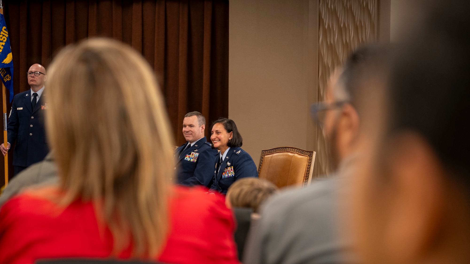 Col Shade and Col Malesra sitting