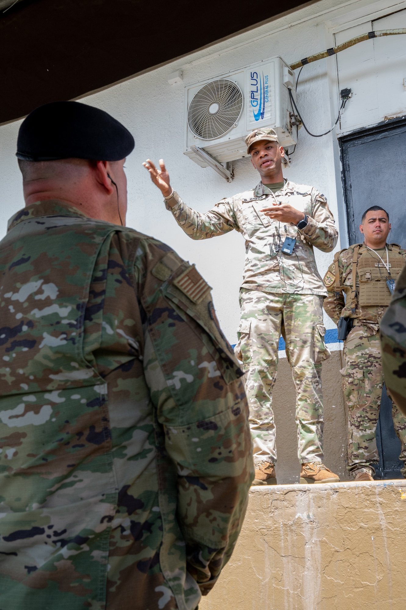Members with the Missouri National Guard share expertise with the Panama Public Forces during a subject matter expert exchange