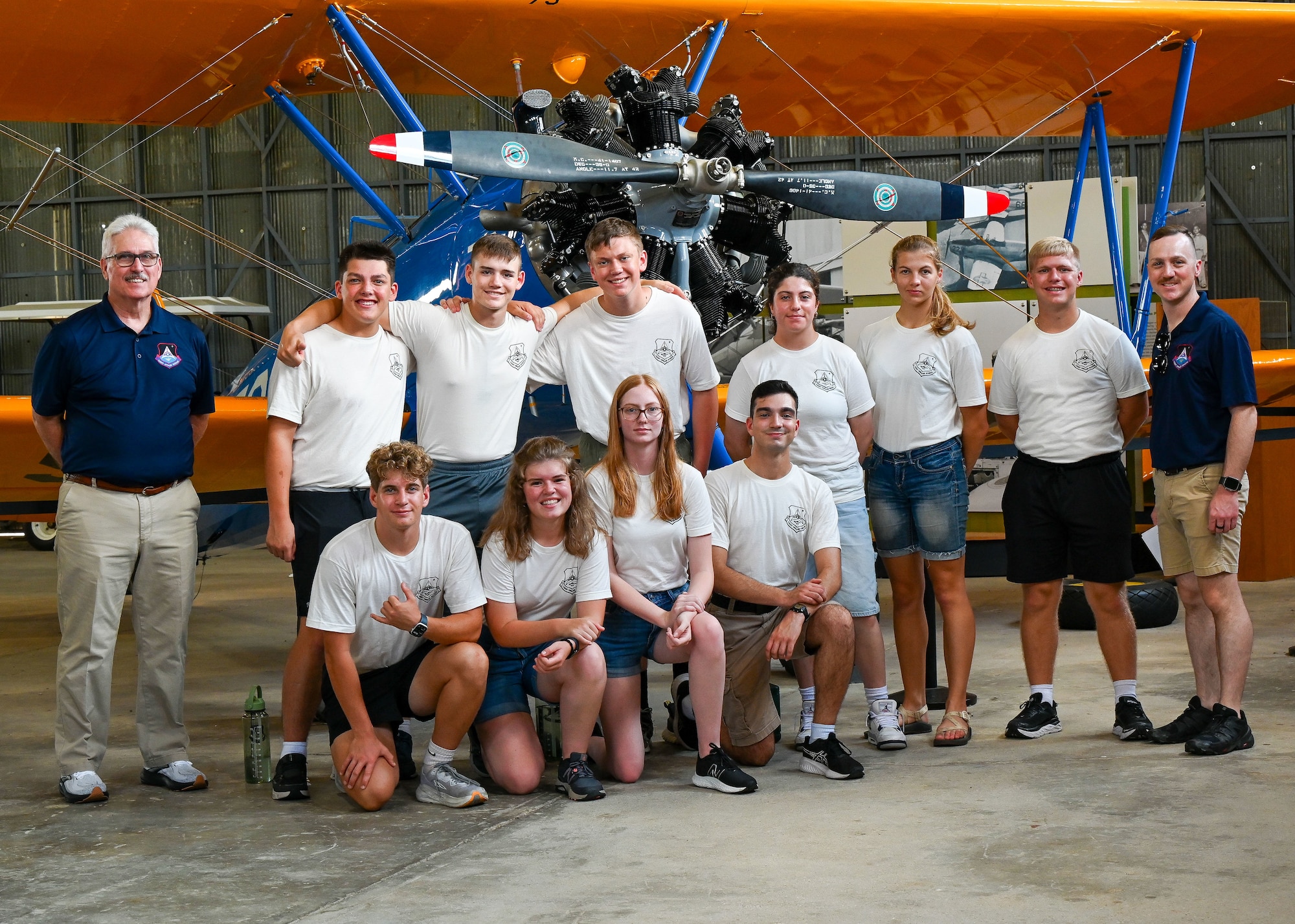 Cadet Officer School participants pose for a photo at the Tuskegee Airmen National Historic Site, July 21, 2025.