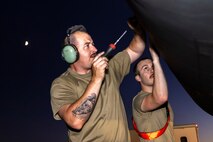 U.S. Air Force members of the 9th Aircraft Maintenance Squadron prepare a 9th Reconnaissance Wing TU-2S Dragon Lady piloted by Cory “ULTRALORD” Bartholomew, 1st Reconnaissance Squadron (RS) assigned flight safety officer and U-2 instructor pilot, and Lt. Col. “JETHRO”, 1st RS instructor pilot and U-2 chief pilot, at Beale Air Force Base (AFB), California, Aug. 1st, 2025.