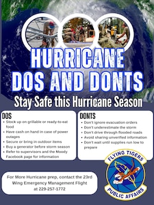 A graphic on hurricane preparedness tips was created.
