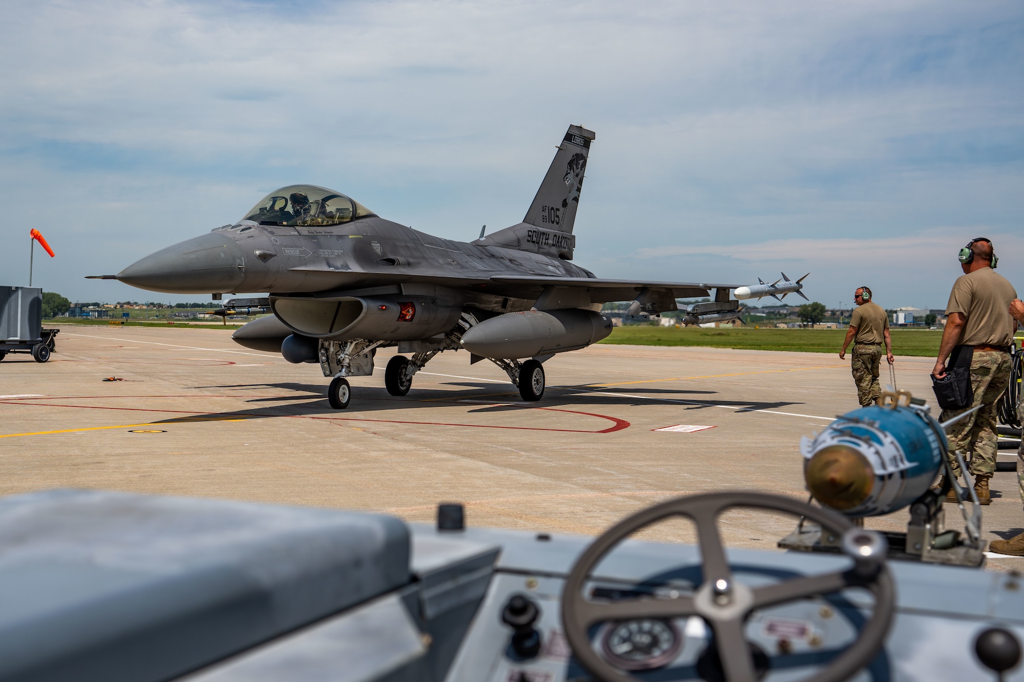 The ICT training focused on cutting ground time through the rapid recovery and relaunch of fighters utilizing hot pit refueling and rapid re-arm.